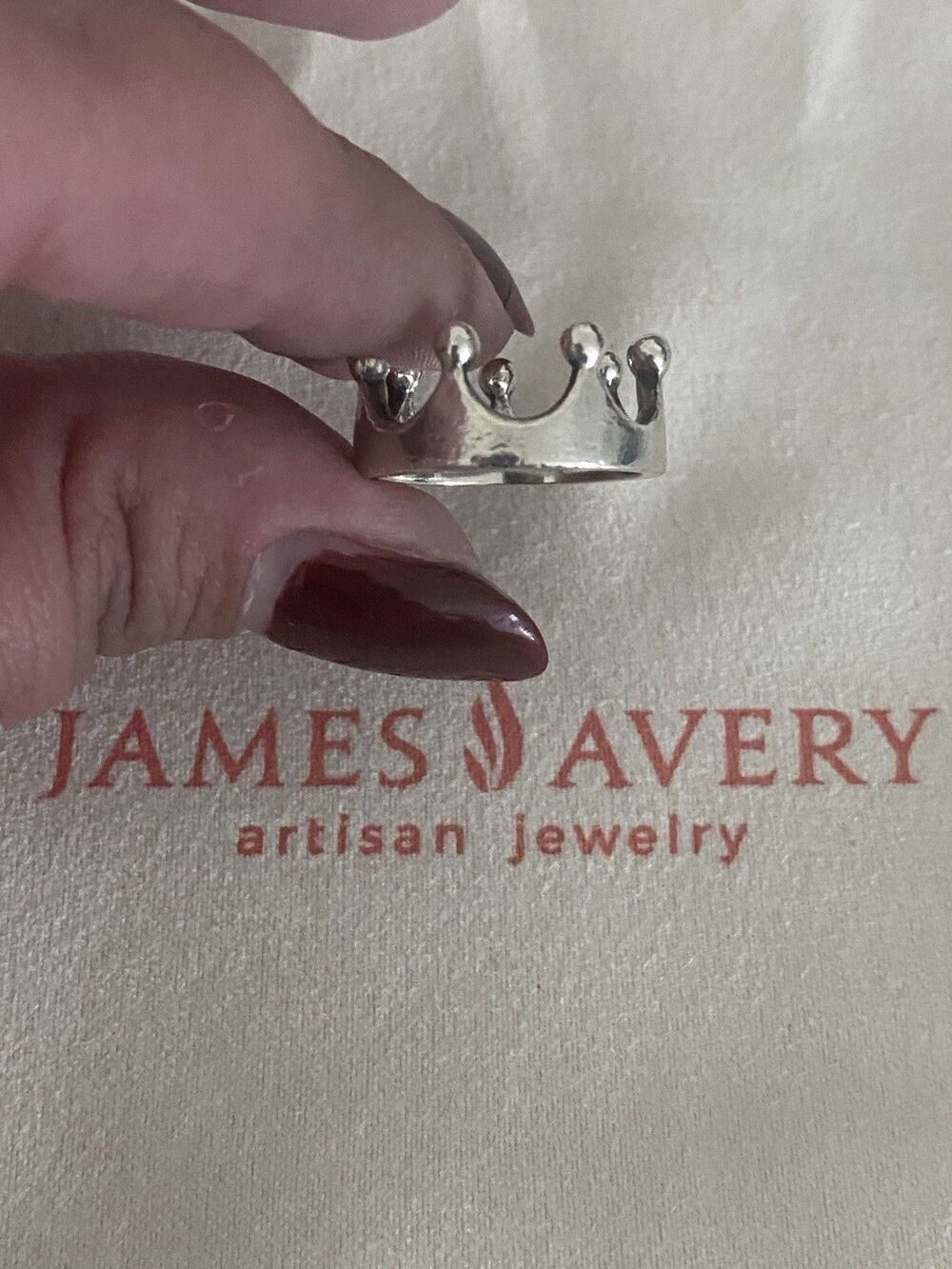 James Avery Princess Crown Ring Size 4